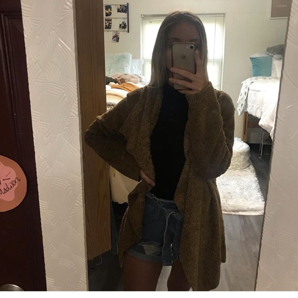 teddy coat cardigan